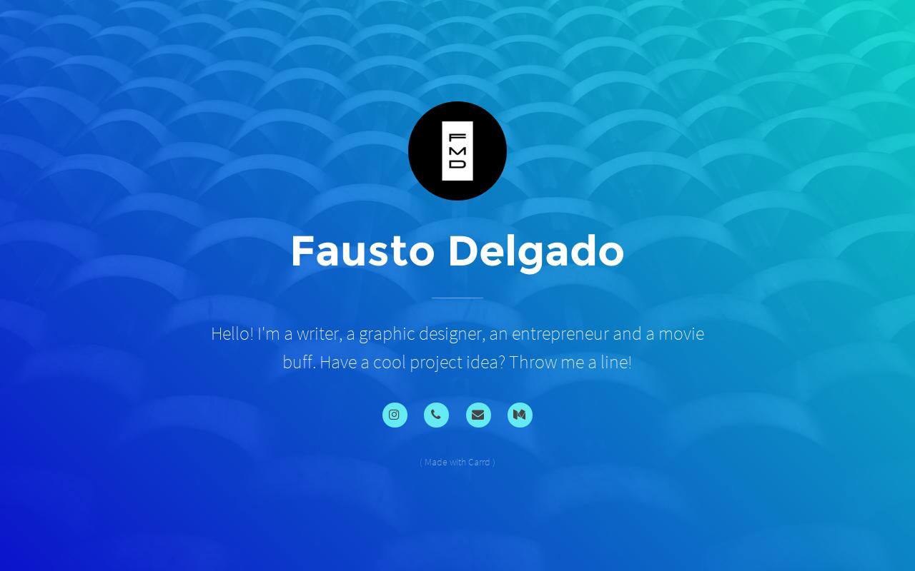 Carrd profile picture for @fausto